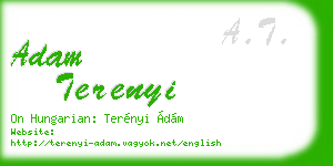 adam terenyi business card
